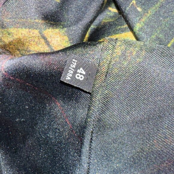 AUTHENTIC MENS VERSACE SILK LONG SLEEVE BUTTON UP COLLAR SHIRT SIZE 48 M/L - Picture 9 of 12